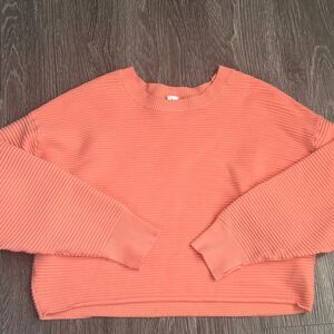 Aerie Women's Orange and Red Sweatshirt